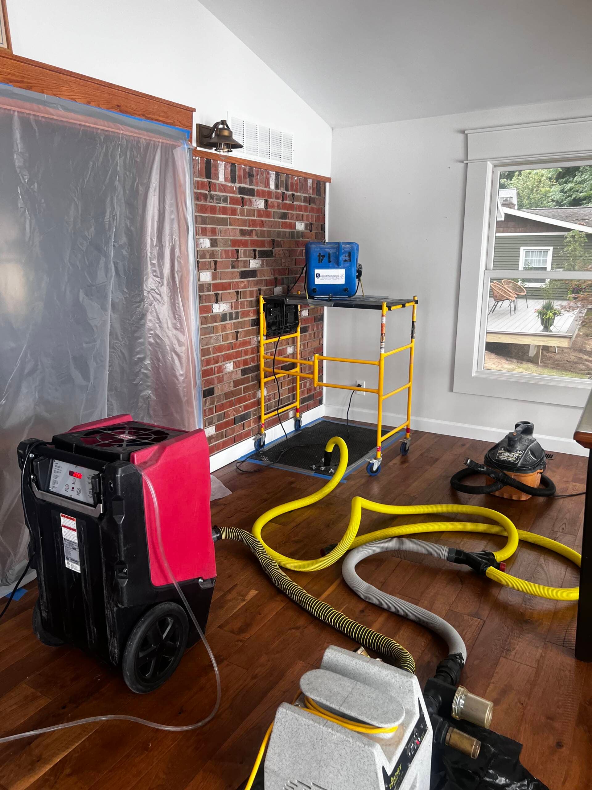Storm and water damage restoration by Sentinel Restoration
